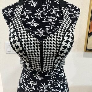 Adidas x IVY PARK Black and White Houndstooth SPORTS BRA SIZE LARGE